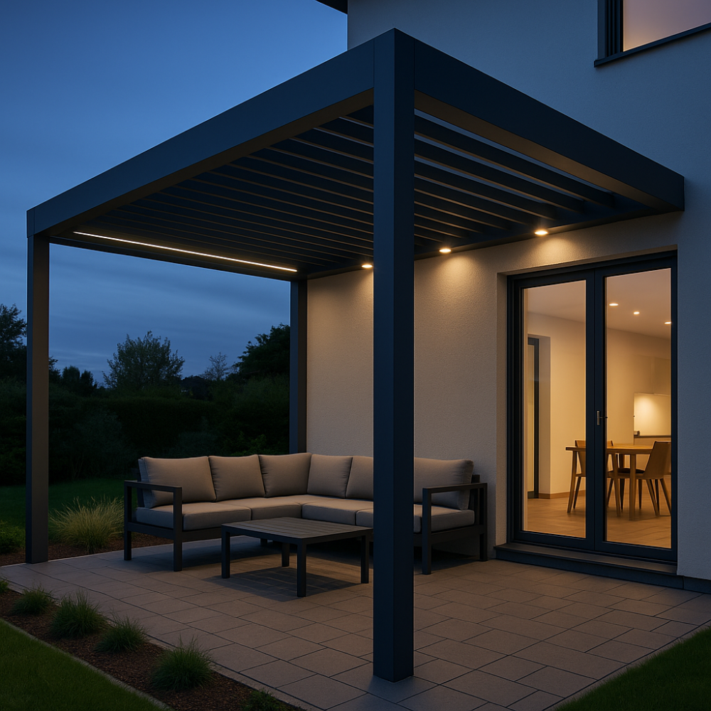 Led osvetlitev pergole za vrt