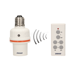 Ležišče E27 za LED svetila / z RF daljincem / AC230V