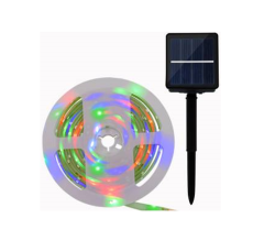 Solarni LED komplet / 3m LED trak in panel / 21,6W / RGB - večbarven