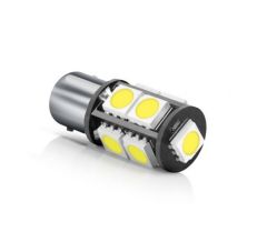 Avto LED sijalka Ba9S / žarnica H6W / Hladno bela / 9 LED / 5050 / 2,16W = 12W / 12V / Canbus / z uporom 2