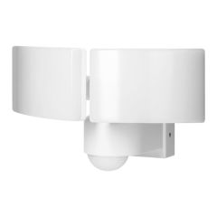 Dvojni vrtni LED reflektor 2x20W s PIR senzorjem gibanja, 2x1600lm, IP65, 4000K, PC, bela 