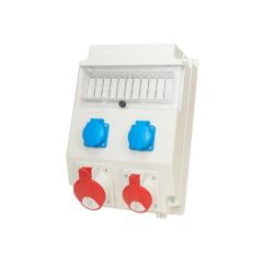 Gradbena distribucijska omarica 1x32A/5P, IP54, 1x16A/5P 2x250V