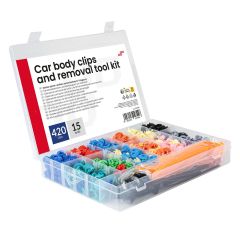 Komplet avtomobilskih sponk, zatičev in snemalnikov 420+15 kosov