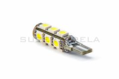 LED avto sijalka T10 / avto žarnica  W2.1X9.5D, w5w, 194 / Hladno bela / 13 LED / 5050 / 3,2W = 17W / 12V / Canbus / z uporom 1