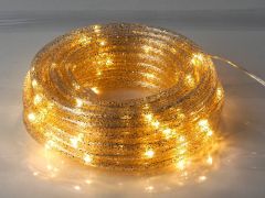 Zunanja Božična LED cev / Novoletna LED cev / 10m / 220V / RUMENA