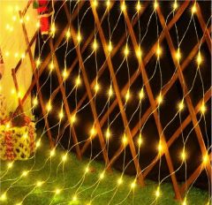 LED svetlobna mreža novoletne lučke 144 LED / 2x2m Toplo bela 