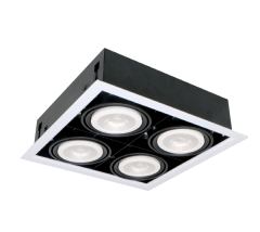 Vgradna luč 4 x E27 4080lm Toplo bela IP20 230V