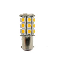 LED sijalka 1157, Bay15D - dvopolna / žarnica P21/5W / Hladno bela / 27 LED / 5050 / 6,5W = 35,9W / 12V