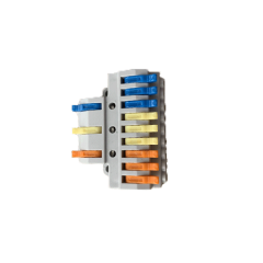 Hitra vrstna razdelilna sponka brez vijaka / 3 vhodi / 9 izhodov / 0,75-4mm2, 250V, 32A