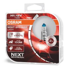 Halogenska žarnica Osram H1 12V 55W P14,5s NIGHT BREAKER LASER / 2 kosa