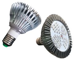 E27 grow LED sijalka / LED žarnica za spodbujanje rasti / 48 LED rdeče/modre / 20W / 2600lm / AC220V