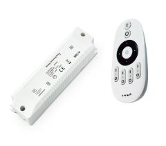 2,4G RF LED dimmer 0&ndash;10 V z brezžičnim daljinskim upravljalnikom, AC 85&ndash;265 V / DC 0&ndash;10 V, 25 mA