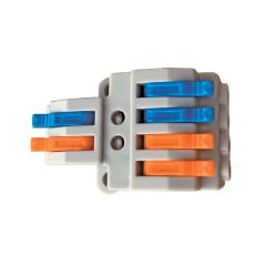 Hitra vrstna razdelilna sponka brez vijaka / 2 vhoda / 4 izhodi / 0,75-4mm2, 250V, 32A