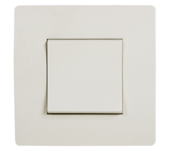 Podometno stensko stikalo / krem / enopolno / standardno 230V / 10A
