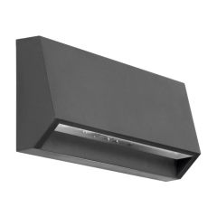 Stenska fasadna nadometna LED svetilka (luč) / Nevtralno bela 4000K / 1,5W / 230V / Siva / IP65