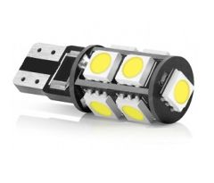 LED sijalka T10 / žarnica W2.1X9.5D, w5w, 194 / Nevtralno bela / 9 LED / 5050 / 2,16W = 12W / 12V / Canbus / z uporom 1