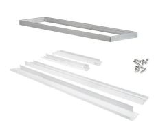 Beli okvir za LED panel 300x 1200mm, nosilec za nadgradno montažo panela 300 x 1200mm / Bele barve