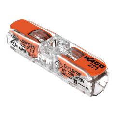 Hitra in&scaron;talacijska sponka WAGO 2P 0,2-4mm2 za trdo in mehko žico 450V 32A 5kos Wago