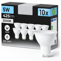 Komplet 10x LED sijalka GU10