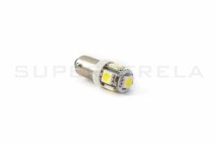 LED Ba9Sžarnica H6W / Oranžna / 5 LED / 5050 / 1,2W = 1,8W / 12V