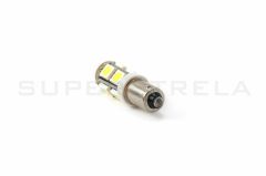LED sijalka Bax9S / žarnica H6W / Hladno bela / 9 LED / 5050 / 2,16W = 12W / 12V / Canbus / z uporom