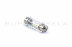 LED sijalka SJ / žarnica C5W, C21W, SV7-8, S8.5, SV8, SV8.5-8 / sofitna / cevna / Modra / 3 LED / 3528 / 0,24W = 1,05W / 12V / 42mm