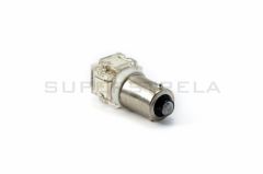 LED sijalka Ba9S Flux / žarnica H6W / Zelena / 5 LED / LEDs / 0,25W = 1,45W / 12V