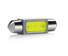 LED sijalka SJ / žarnica C5W, C21W, SV7-8, S8.5, SV8, SV8.5-8 / sofitna / cevna / Zelena / 1 LED / COB / 2W = 6W / 12V / 39mm