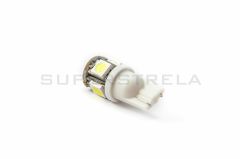 LED sijalka T10 / žarnica W2.1X9.5D, w5w, 194 / Oranžna / 5 LED / 5050 / 1,2W = 1,8W / 12V