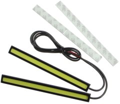 Avtomobilski DRL slim LED lučki / COB 2 x 6W / DC12V / Oranžna