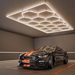 Led hexagon razsvetljava za salone