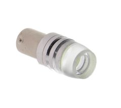 Avtomobilska LED sijalka Bax9S z lečo / žarnica H6W / Hladno bela / 1 LED / High Power / 1,5W = 14W / 12V / Canbus / z uporom