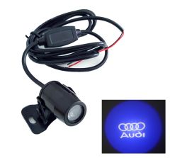 Univerzalna nadgradna laserska LED lučka za projiciranje logotipa AUDI / 12V