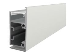 ALU nadgradni stenski ELOKSIRAN profil za LED trak / 2m / komplet / beli