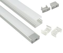 ALU nadgradni ELOKSIRAN LED profil 2 metra - za LED trakove
