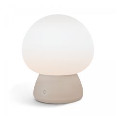 LED namizna svetilka na baterijo 4W RGB+CCT 3000-6500K USB-C IP44 – bež