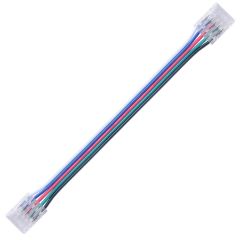 12 mm 5-polni RGBW povezovalni konektor s kablom za LED trak &ndash; brez spajkanja