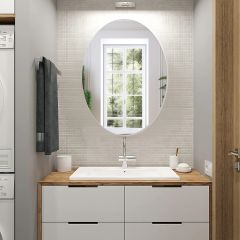 LED ovalno ogledalo