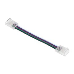 4-polni konektor s kablom za 12 mm RGB LED trak &ndash; brez spajkanja
