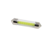 LED sijalka SJ / žarnica C5W, C21W, SV7-8, S8.5, SV8, SV8.5-8 / sofitna / cevna / Hladno bela / COB / 1W = 5W / 12V / 42mm