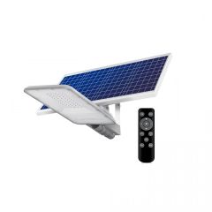 LED solarna ulična svetilka 100W 2500lm 5000K siva