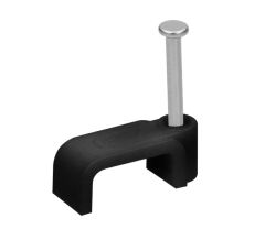 Ravno držalo za kabel YDYp 3x2,5mm2 14x6mm črna 25 kosov