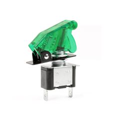 Preklopno 12/24V stikalo / Top Gun style / max 20A, ZELENO