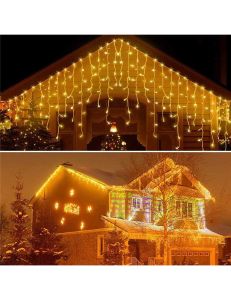 Zavesa toplo bela 300 led
