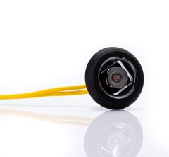 Vgradna okrogla vodotesna LED lučka / odporna na udarce / DC12-36V / RDEČA svetilnost
