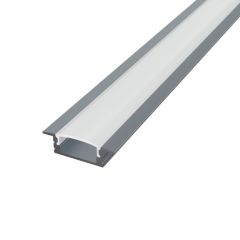 Vgradni alu profil komplet barva grey siva