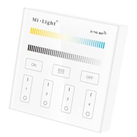 Radiofrekvenčni 2.4G daljinski upravljalnik / stikalo Mi-Light / Zatemnitev / CCT / AC220V