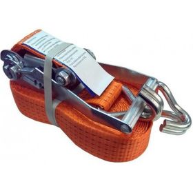 Tovorni zatezni / privezovalni trak / 8m x 50mm / do 5 ton / do 5000 daN / z napenjalcem in kavljem