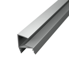 alu LED profil bel s pokrovom za steklene police