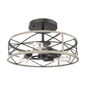 Stropna svetilka / luč / 3 x E27 / mat črna